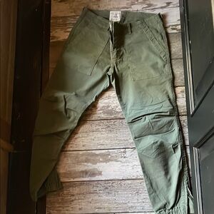 Nili Lotan Green Cargo Pants Relaxed Fit